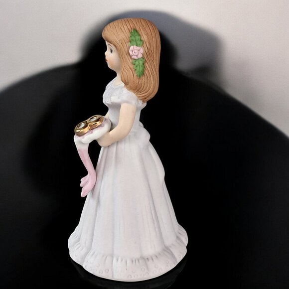 Enesco Growing Up Birthday Girls Age 8 Brunette Porcelain Figurine 1982 - Picture 2 of 14